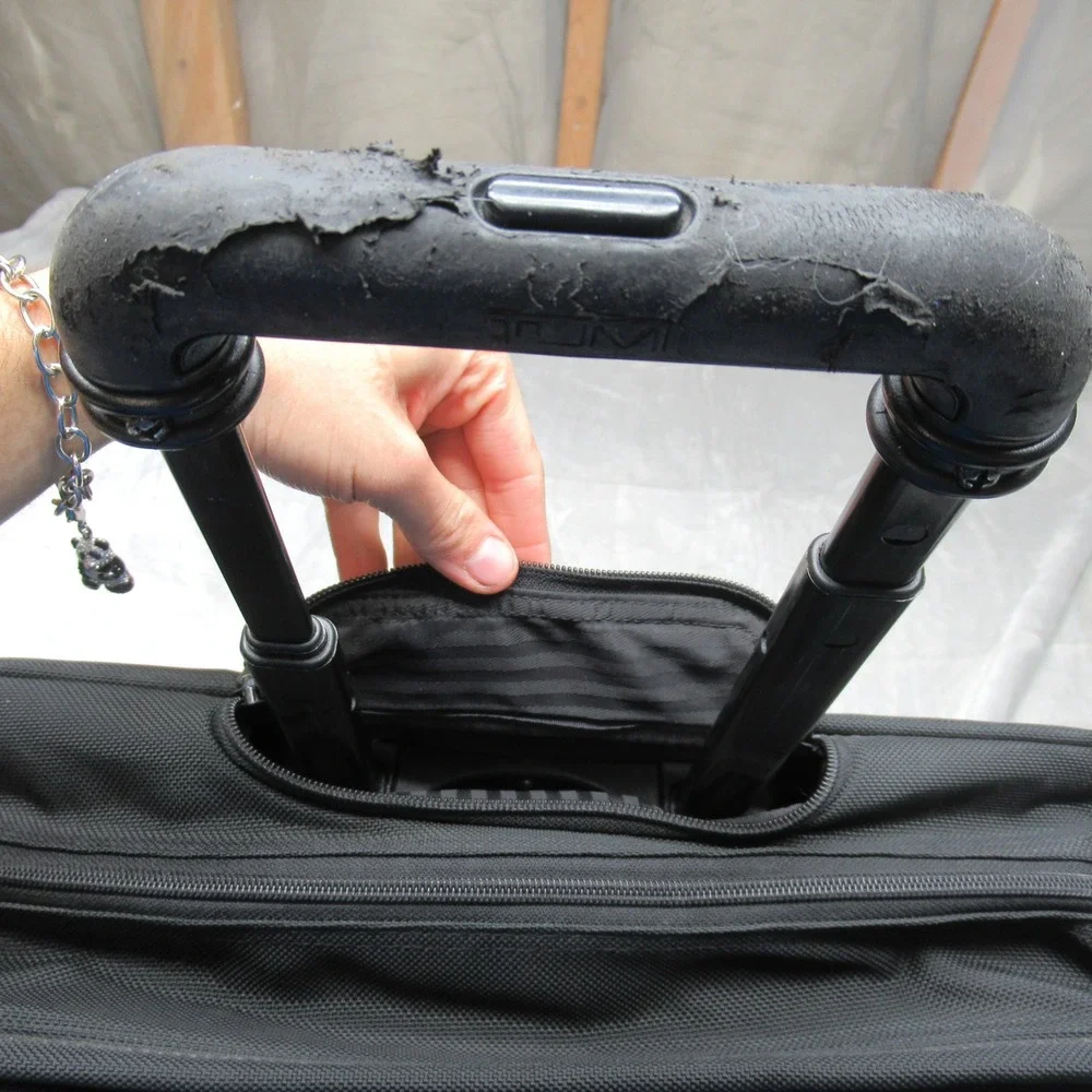 Tumi Briefcase Laptop Bag Ballistic Nylon‎ Wheeled Luggage Pad Expandable Handle